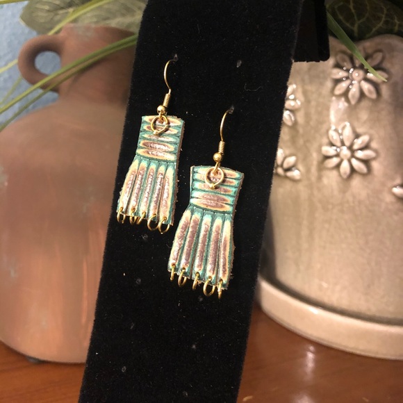 Leather Earrings - Picture 2 of 3